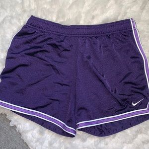 Purple Nike Adjustable Waist Athletic Shorts Women Large(fits like medium-small)